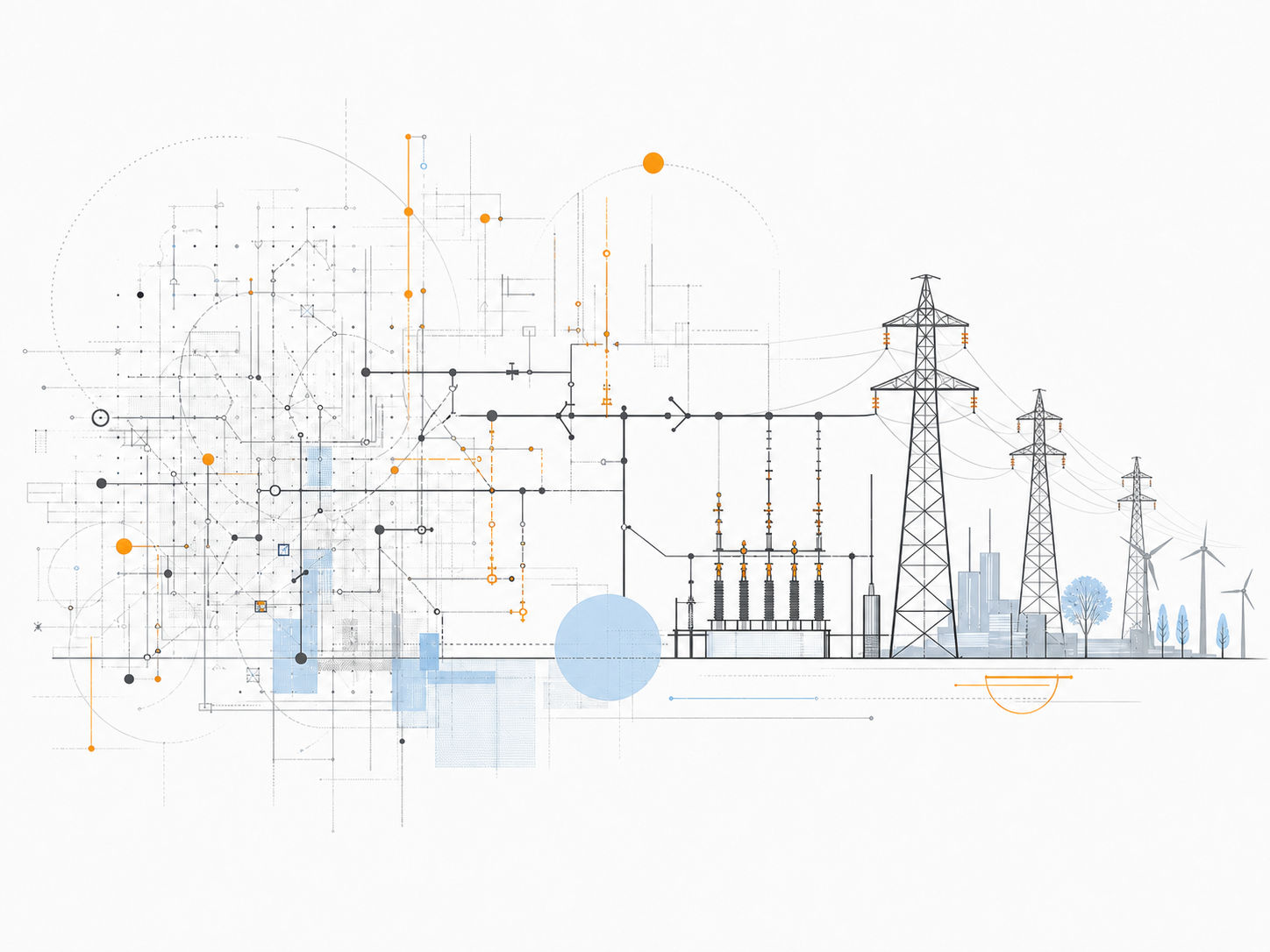 Abstract power network resolving into a clear, ordered engineering system